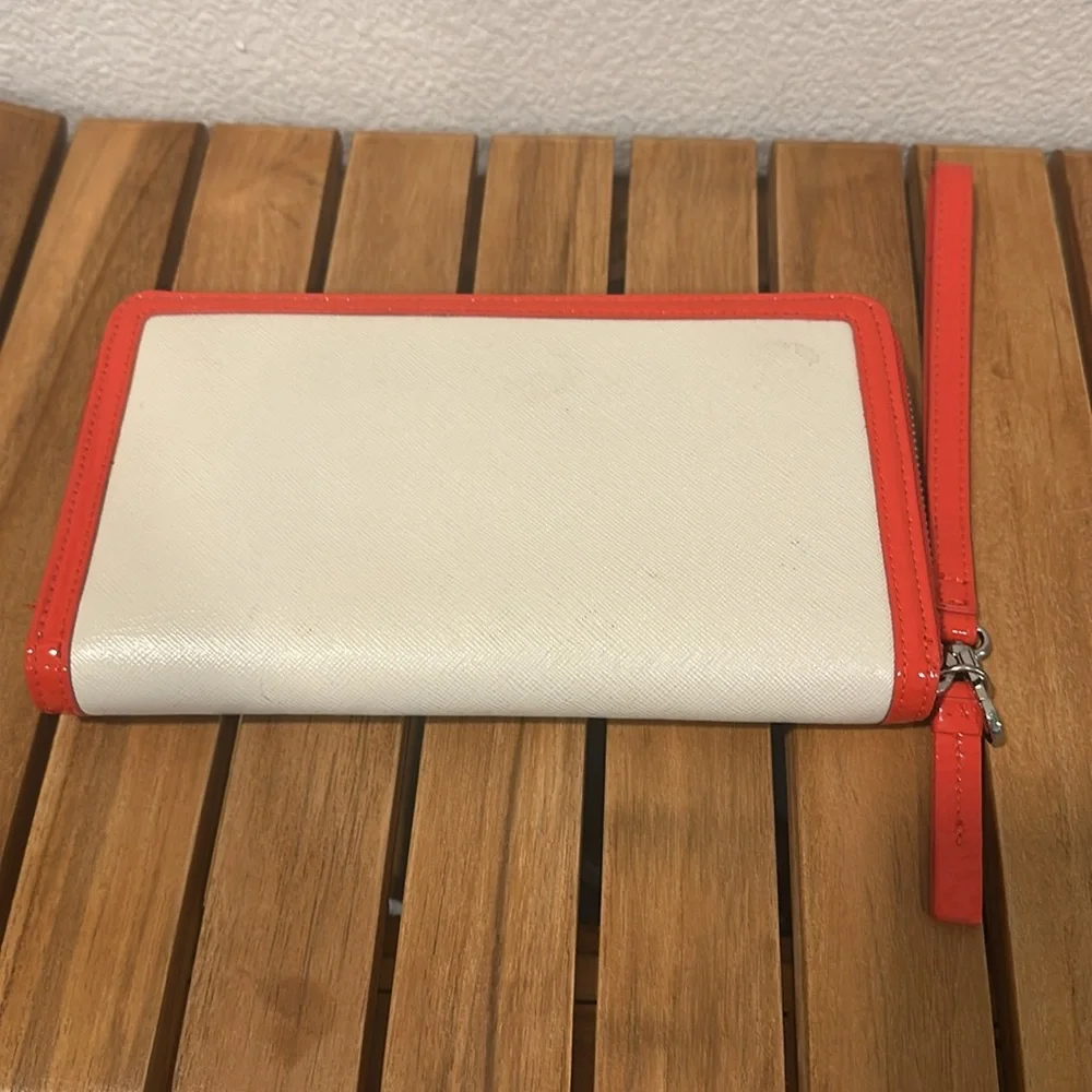 White and Orange Wallet - Picture 3 of 8